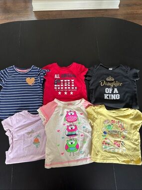 All-American Girl Red Graphic Tee - Kids Shirt